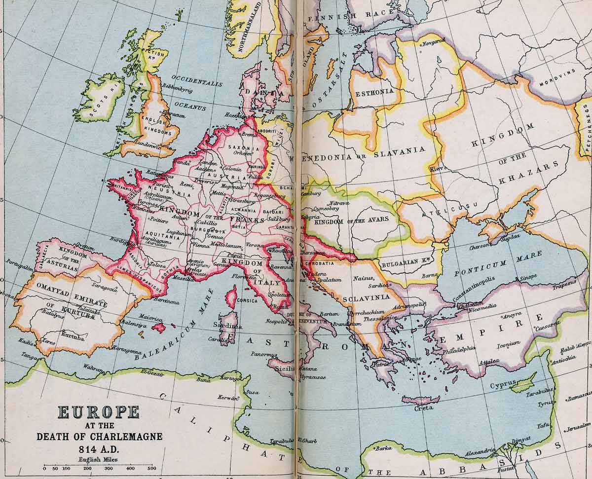 Europe at the Death of Charlemagne
